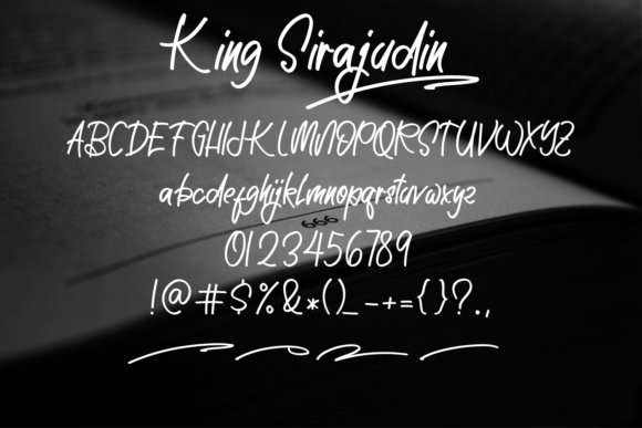 King Sirajudin Font PNG with transparent background - Preview 6