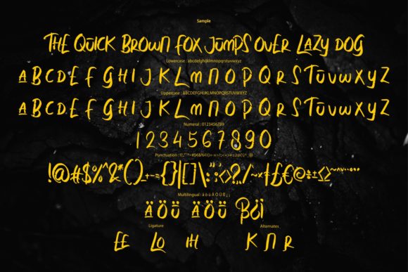 Quick Brown Font font preview - 5