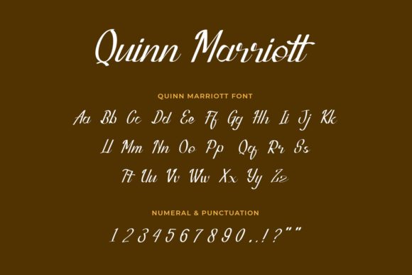Quinn Marriott Font PNG with transparent background - Preview 2
