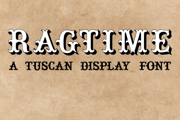 Ragtime Font PNG with transparent background - Preview 1