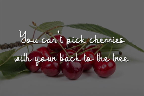 Red Cherry Font PNG with transparent background - Preview 2