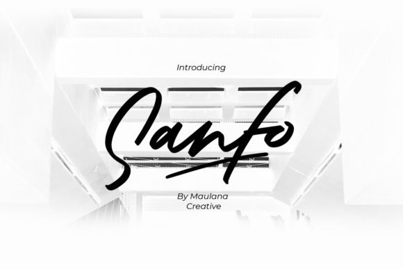 Sanfo Font PNG with transparent background - Preview 1