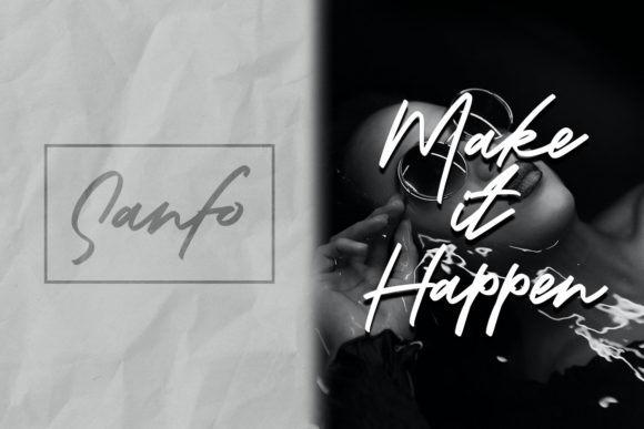 Sanfo Font PNG with transparent background - Preview 3