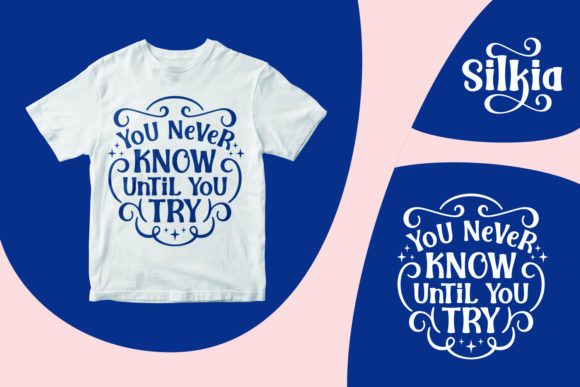 Silkia Font PNG with transparent background - Preview 1