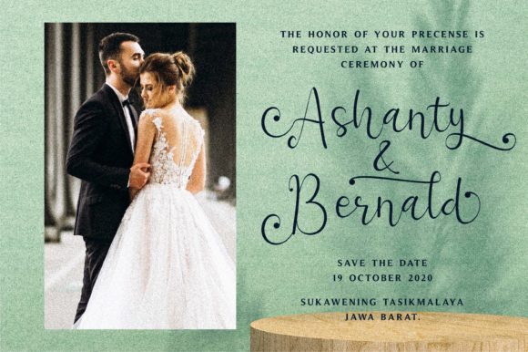 Ashanty Herlina Font PNG with transparent background - Preview 1