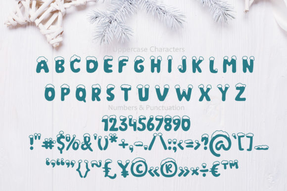 Christmas Snow Font - Preview 2