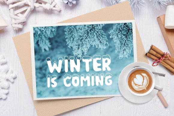 Christmas Snow Font - Preview 3