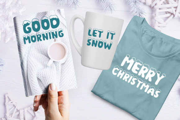 Christmas Snow Font - Preview 5