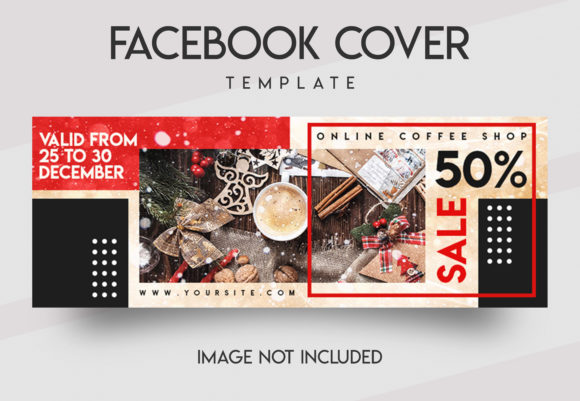 Preview of Coffee Shop Facebook Cover coffee shop social media template