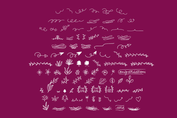 Dingbats Floral Font - Preview 3