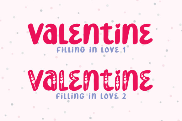 Filling in Love Font - Preview 1