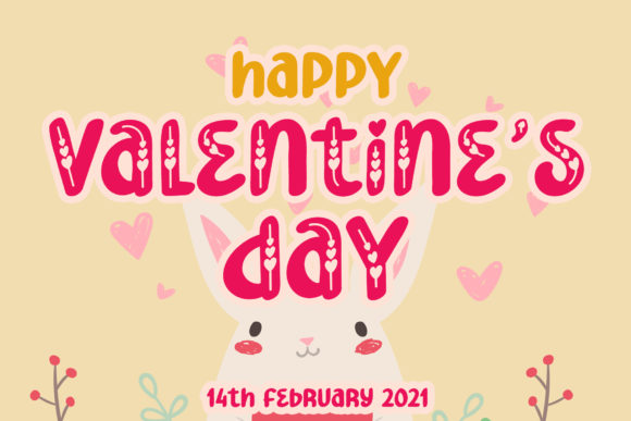 Filling in Love Font - Preview 4
