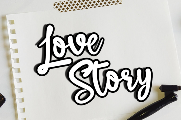 Great Valentine Font PNG with transparent background - Preview 1