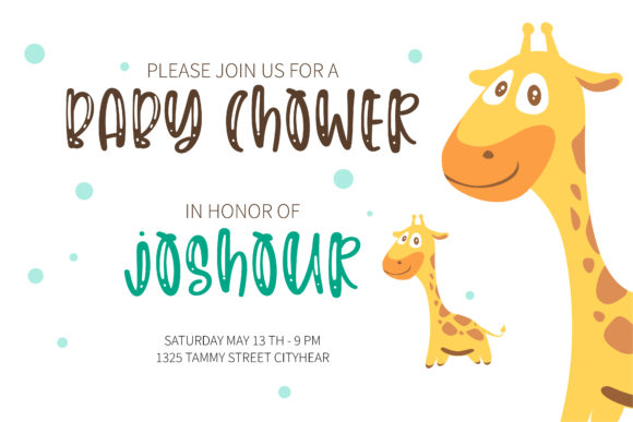 Happy Giraffe Font - Preview 1