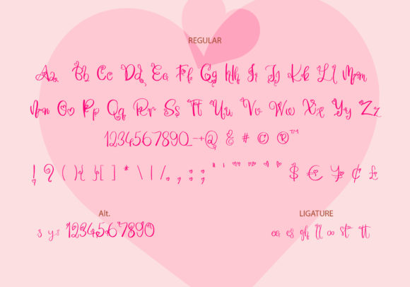 Heart Beat Font - Preview 1