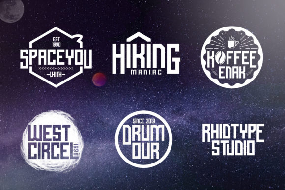 Over'Grid Font PNG with transparent background - Preview 2