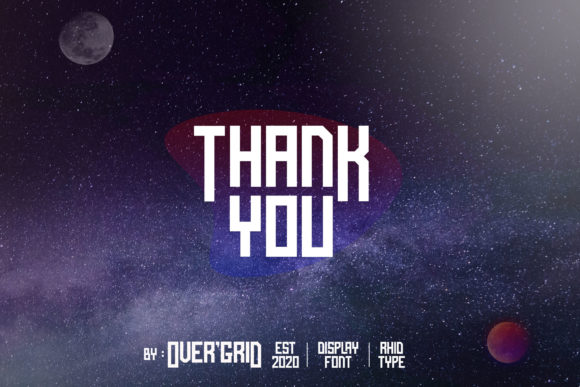 Over'Grid Font PNG with transparent background - Preview 5
