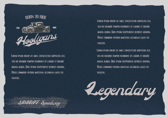 Famlous Font font preview - 1