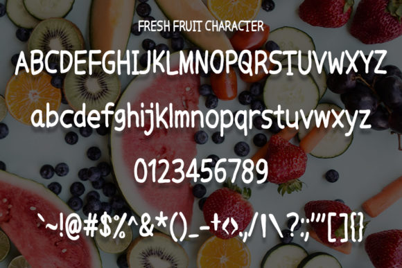 Fresh Fruit Font - Preview 3