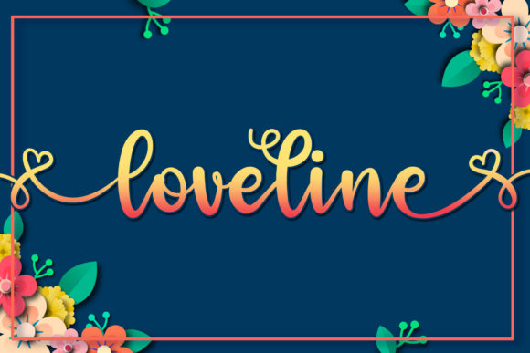 Haney Lovely Font PNG with transparent background - Preview 1