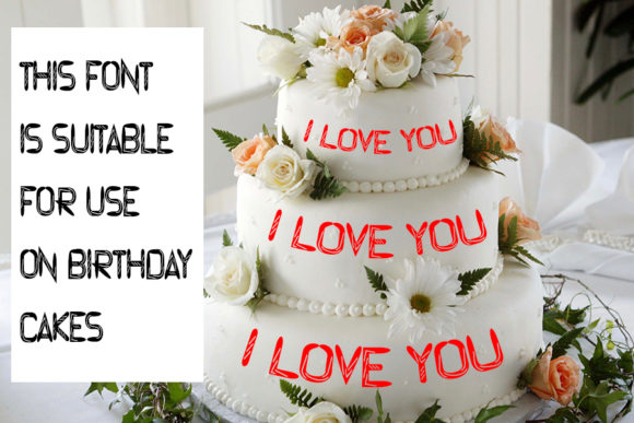 Happy Birthday Font - Preview 1