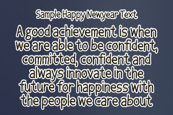 Happy Newyear Font - Preview 1