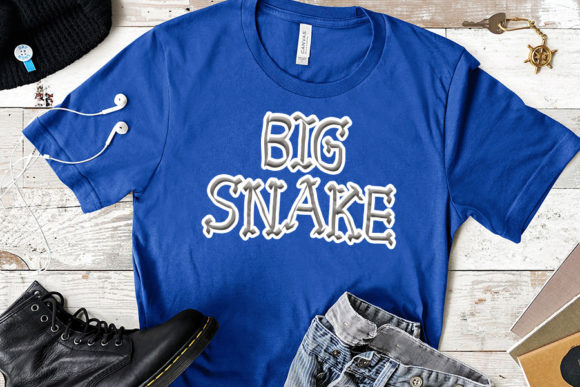 Lake Snake Font PNG with transparent background - Preview 2