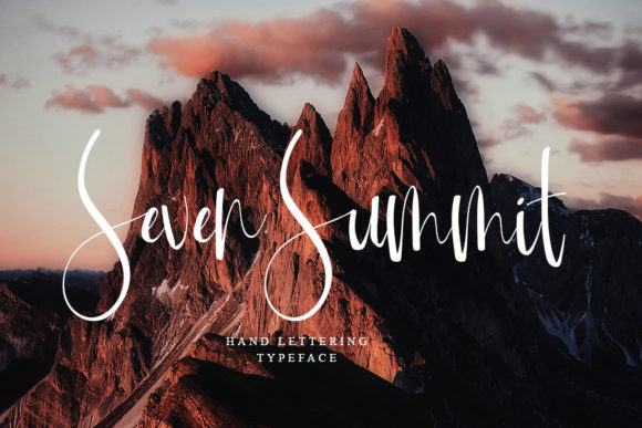Mountain of Journey Font PNG with transparent background - Preview 1