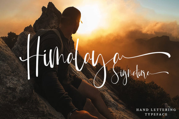 Mountain of Journey Font PNG with transparent background - Preview 2