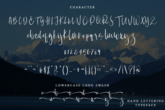 Mountain of Journey Font PNG with transparent background - Preview 4