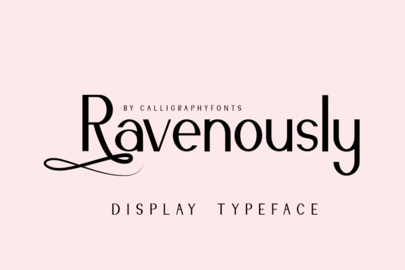 Ravenously Font PNG with transparent background - Preview 1