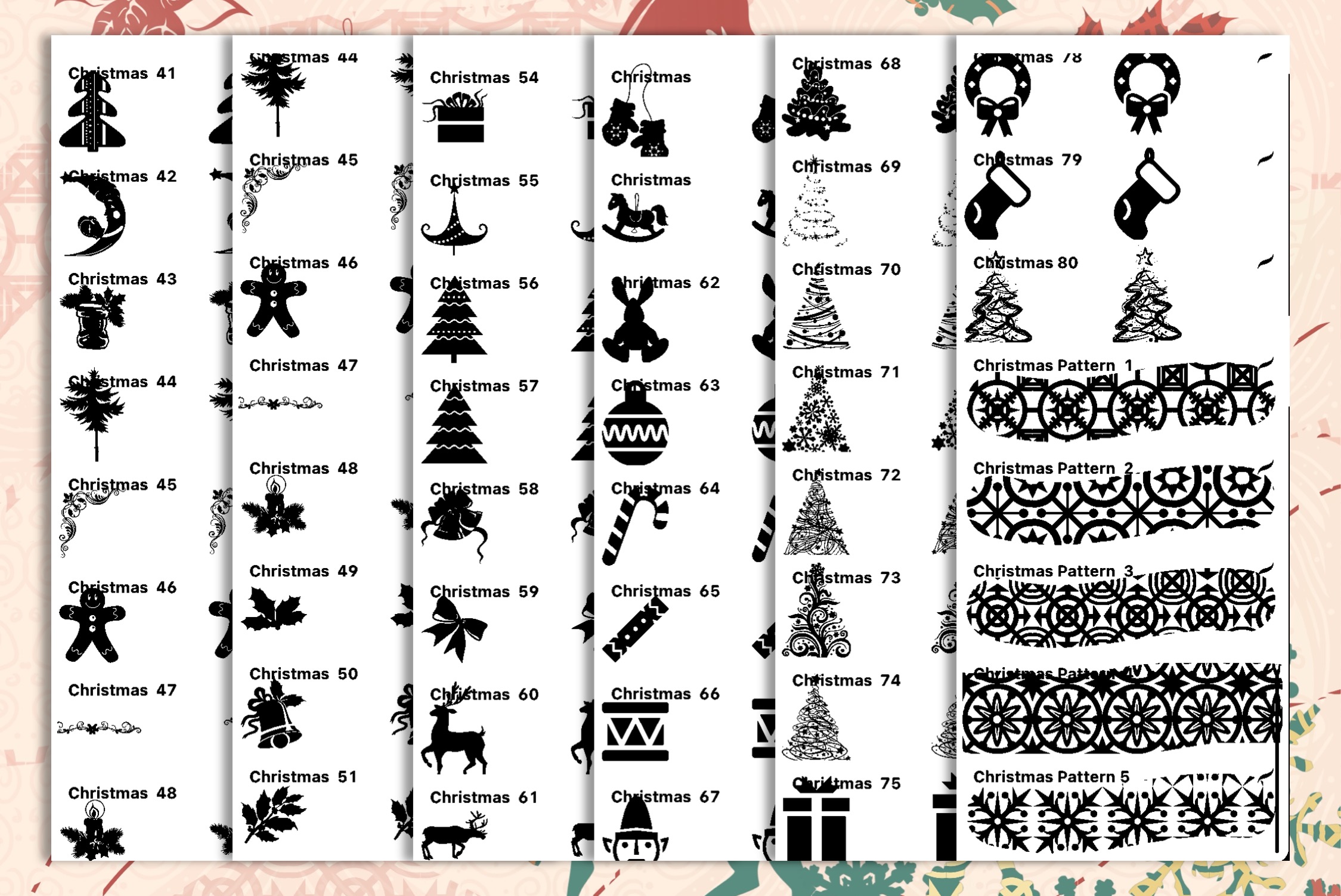 85 Procreate Christmas Brushes - photo 2