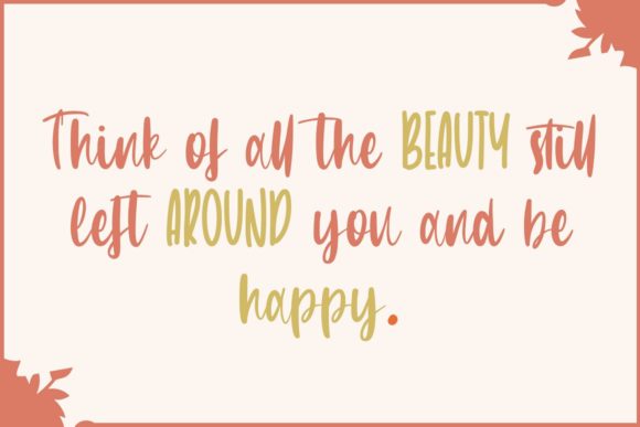 Beauty Mollies Font - Preview 1
