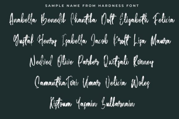 Hardness Font - Preview 1