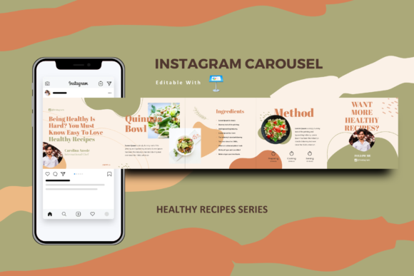 Healthy recipe tips instagram carousel