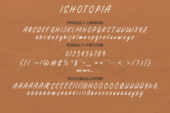 Ishotopia Font PNG with transparent background - Preview 4
