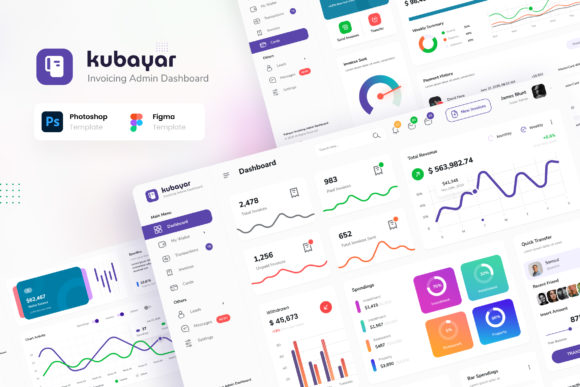 Kubayar - Invoicing Admin Dashboard UI