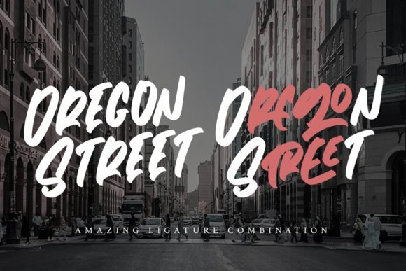 Oregon Street Font PNG with transparent background - Preview 1