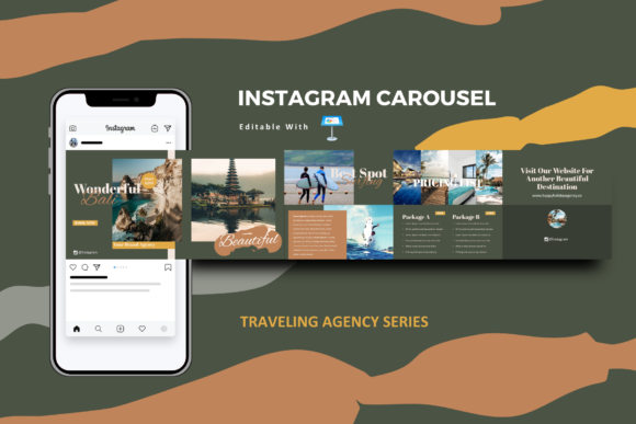 Traveling agency instagram carousel