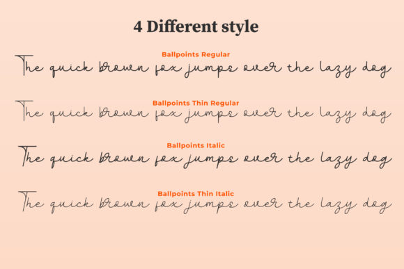 Ballpoints Font - Preview 1