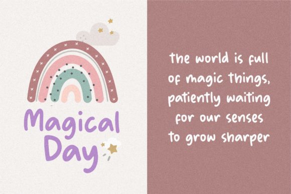 Bubble Rainbow Font - Preview 1