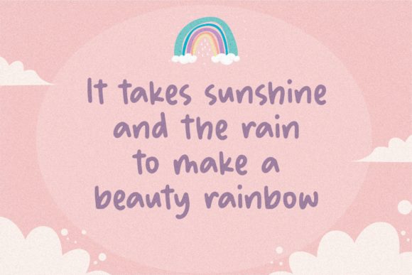 Bubble Rainbow Font - Preview 3