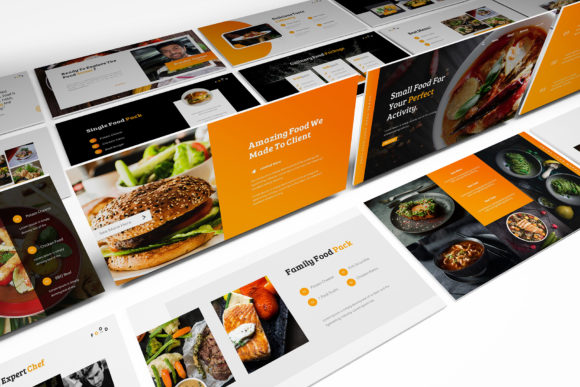 Preview of Street Food Powerpoint Template food presentation template