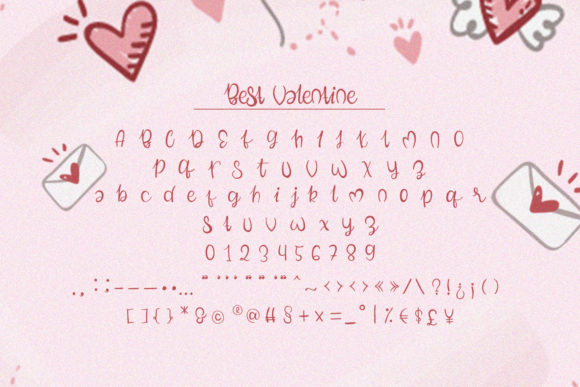 Best Valentine Font PNG with transparent background - Preview 6