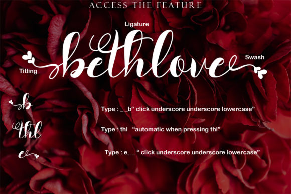Bethlove Font - Preview 4