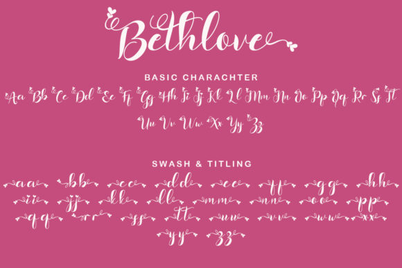 Bethlove Font - Preview 5