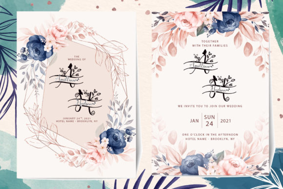 Cute Butterfly Monogram Font - Preview 1