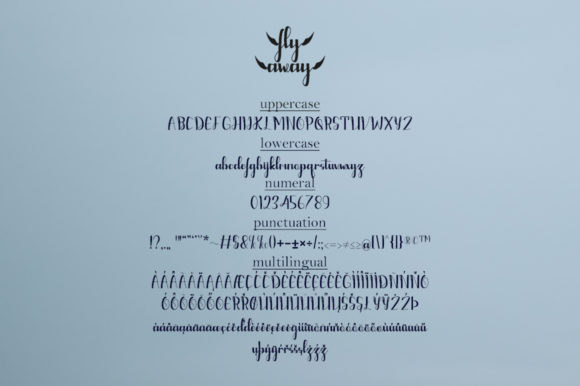 Fly Away Font - Preview 1