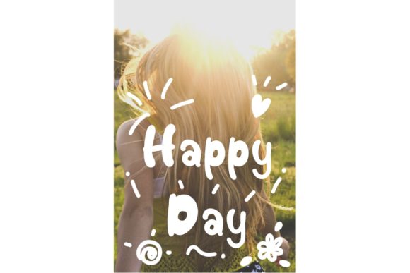 Happy Lucky Day Font PNG with transparent background - Preview 4
