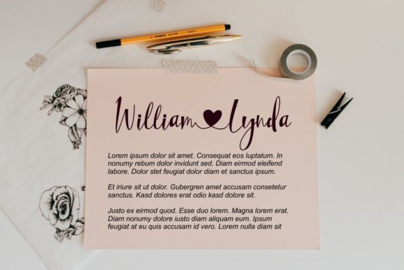 Hello Lovea Font - Preview 2